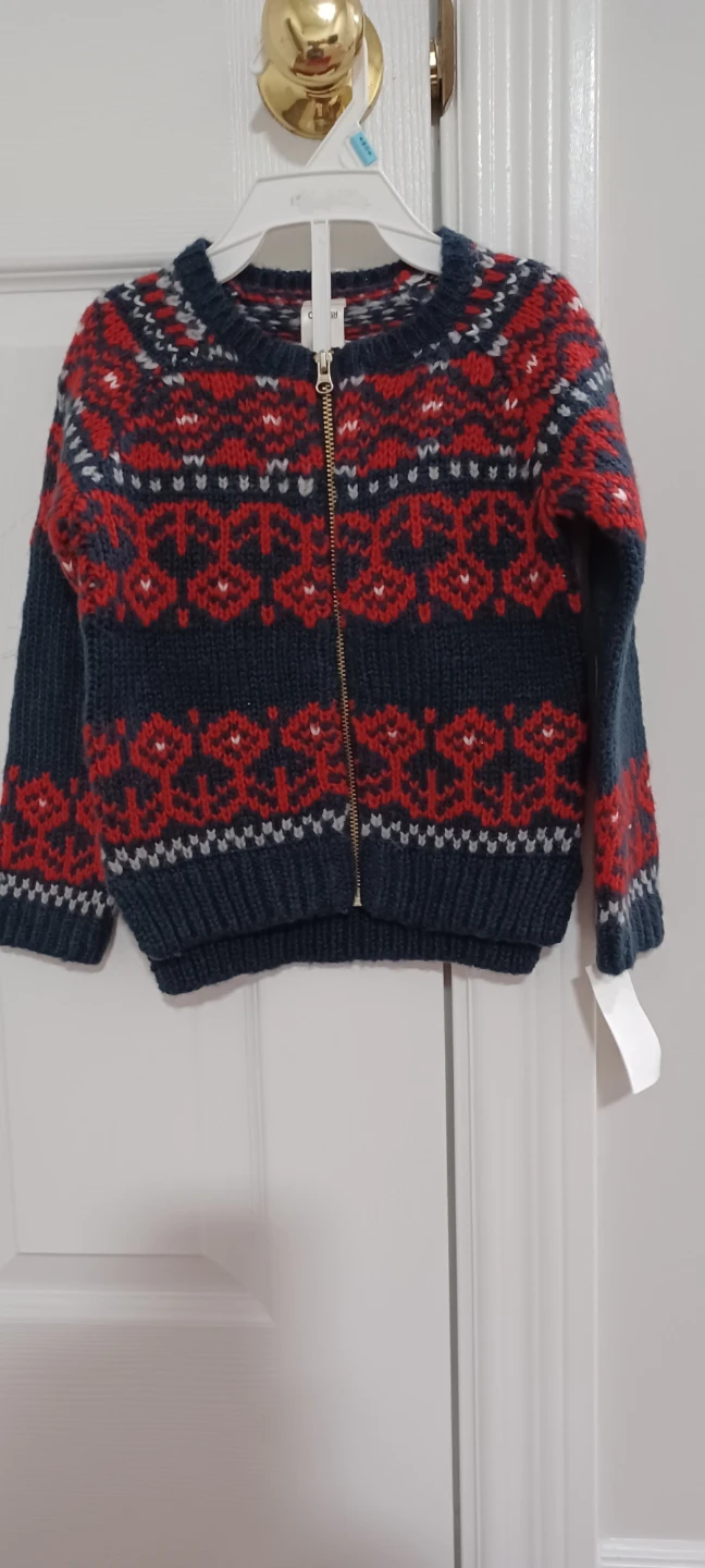 Children's Zippered Fair Isle Sweater - photo 4
