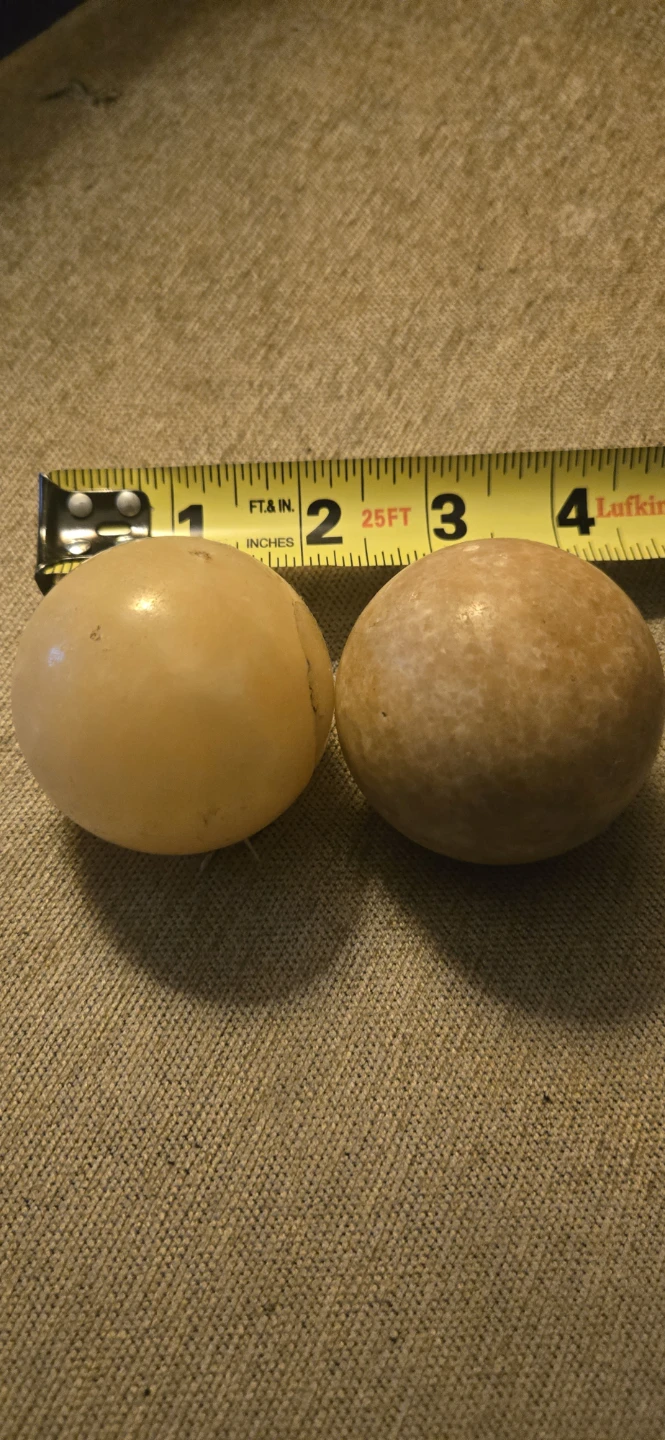 2 crystal spheres