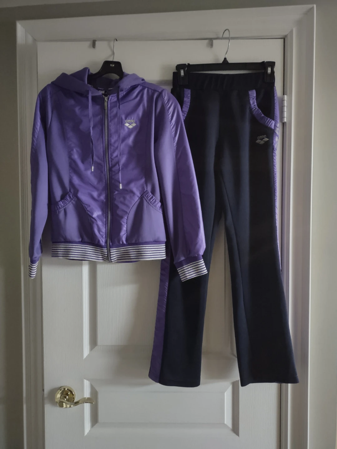 Arena Tracksuit Set - Purple and Black