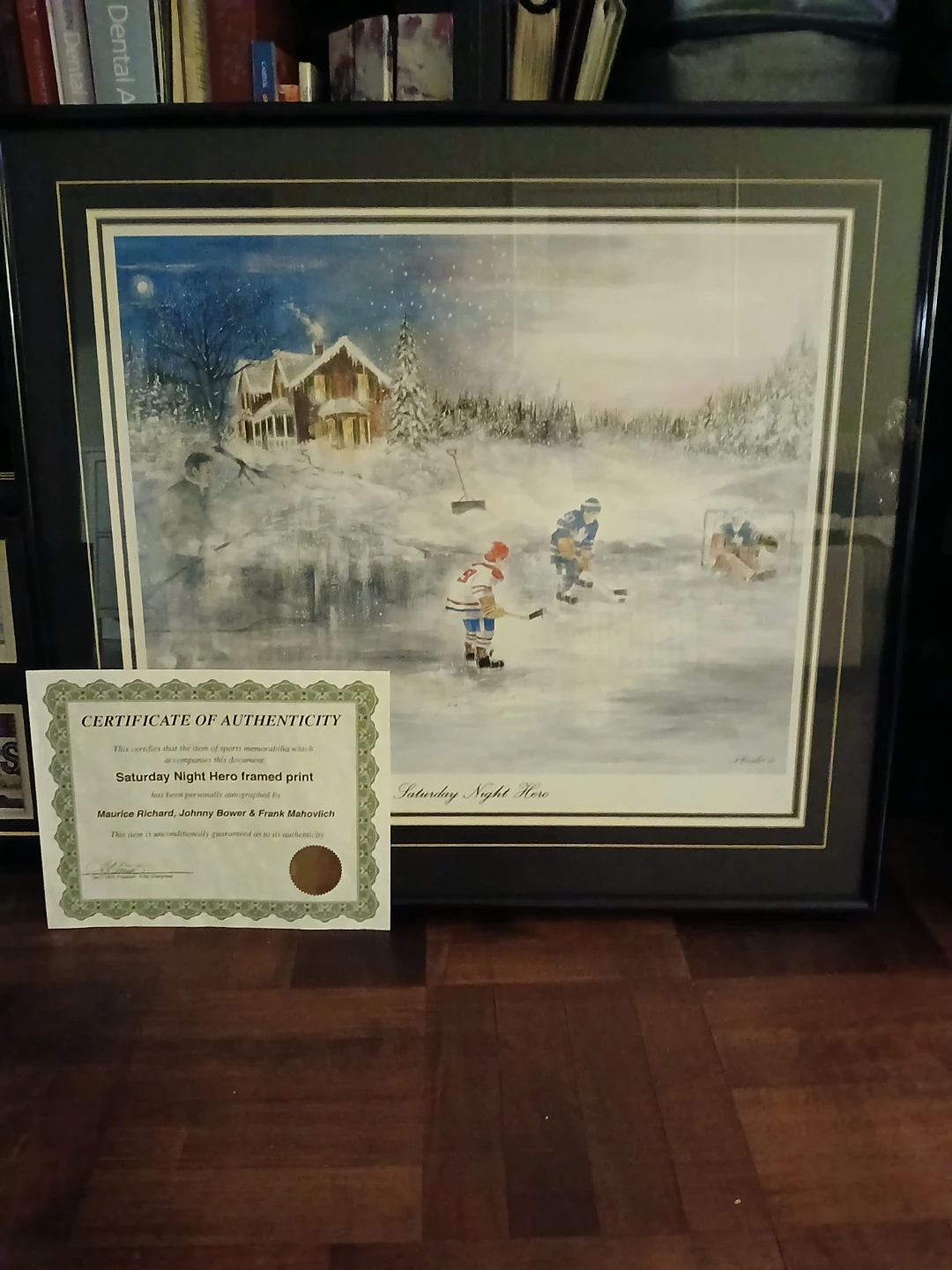 Framed Autographed Hockey Photos
