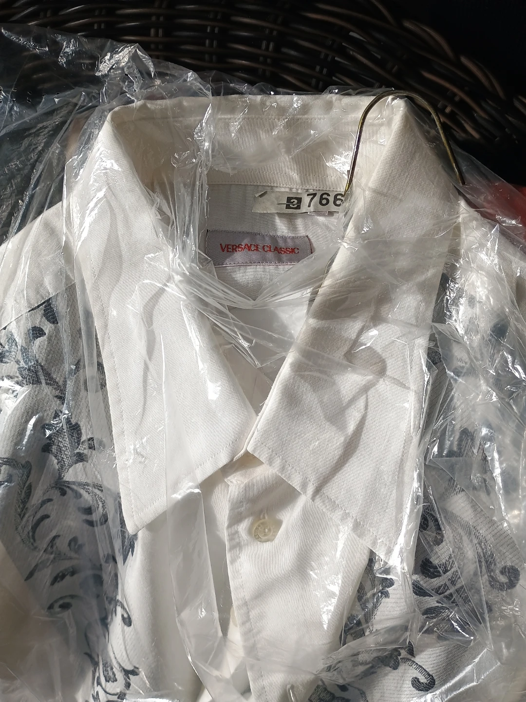 Versace Classic Men's White Button-Up Shirt - photo 4