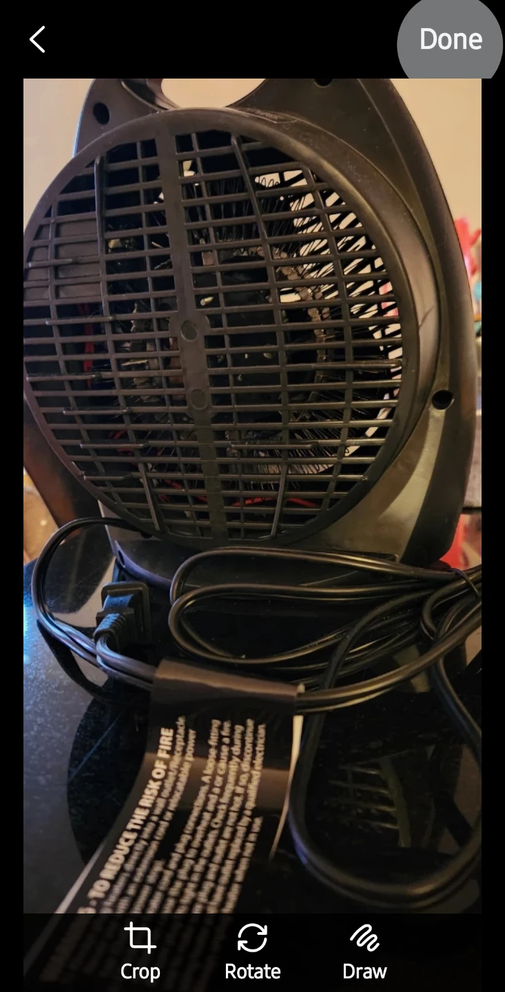 ❤️ Intertek Black Portable Convertible Heater Fan - photo 2