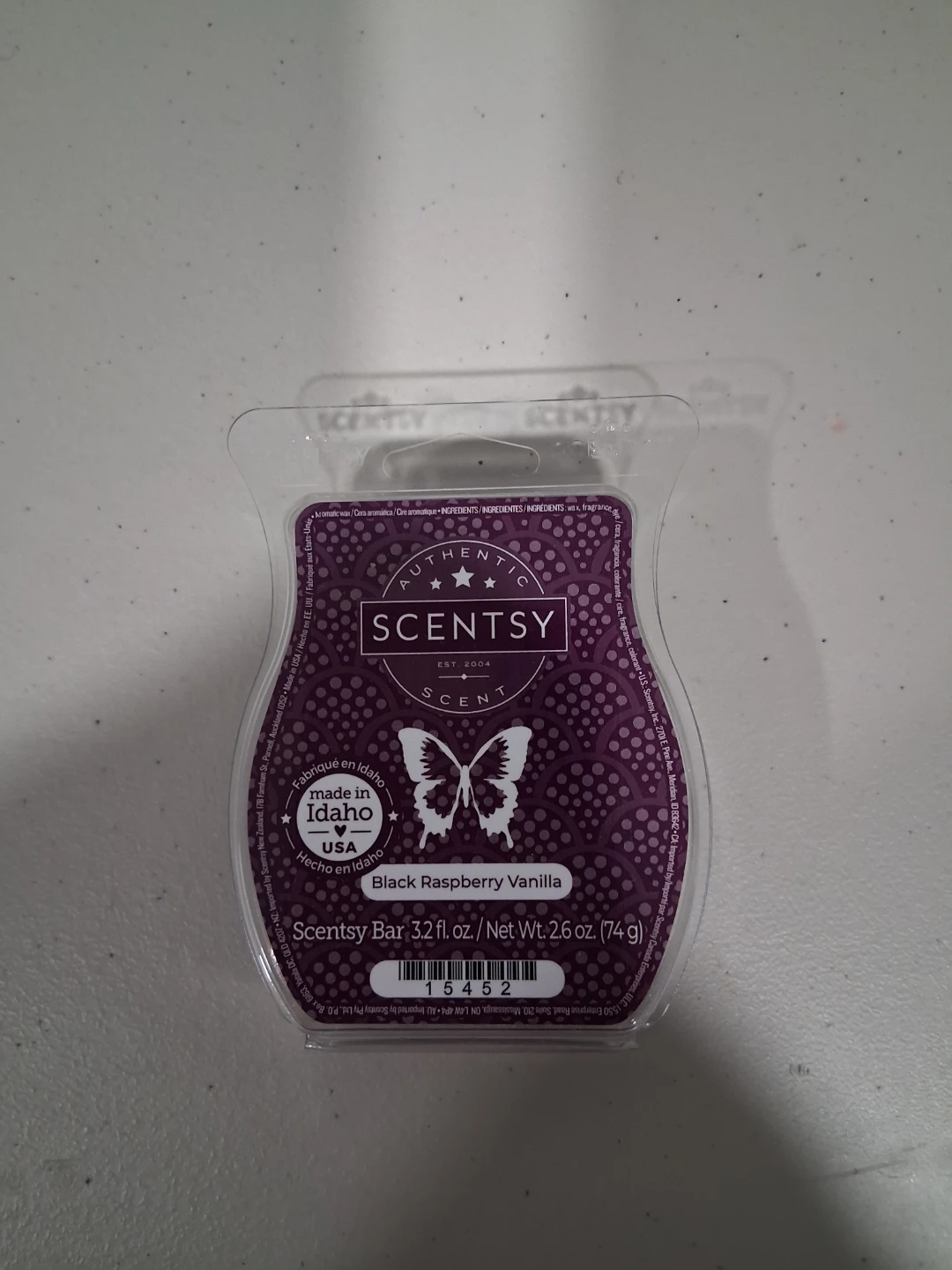 Scentsy Black Raspberry Vanilla Wax Bar