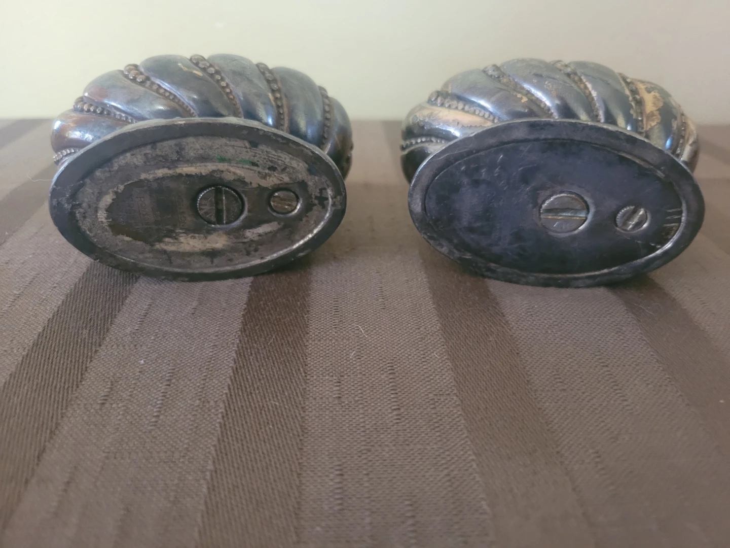 2 Vintage Ronson Petrol Silver Plate Table  Lighter - photo 5