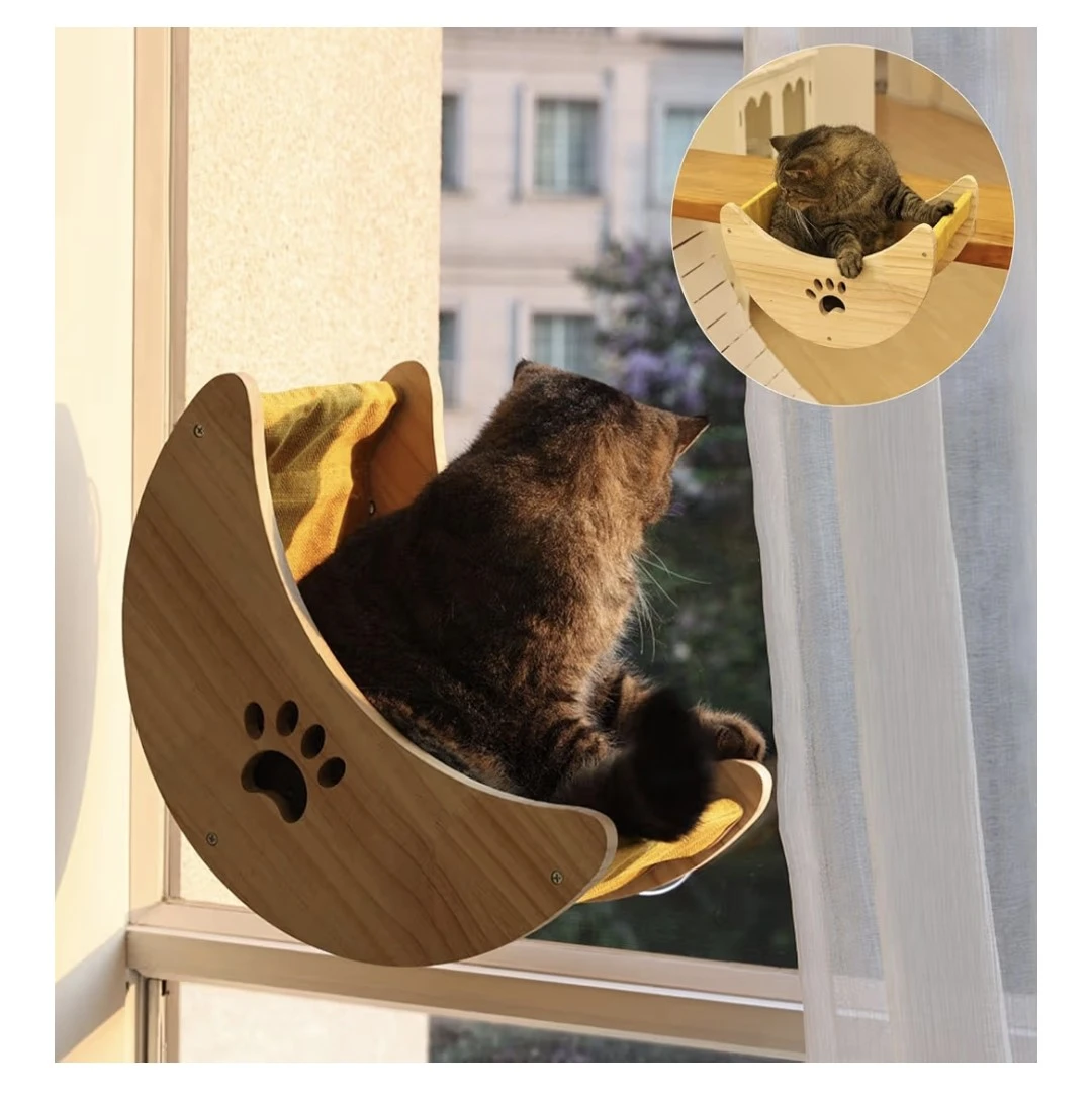 ZBUQ Pet Near By Me Cat Bed Window Hammock - photo 4