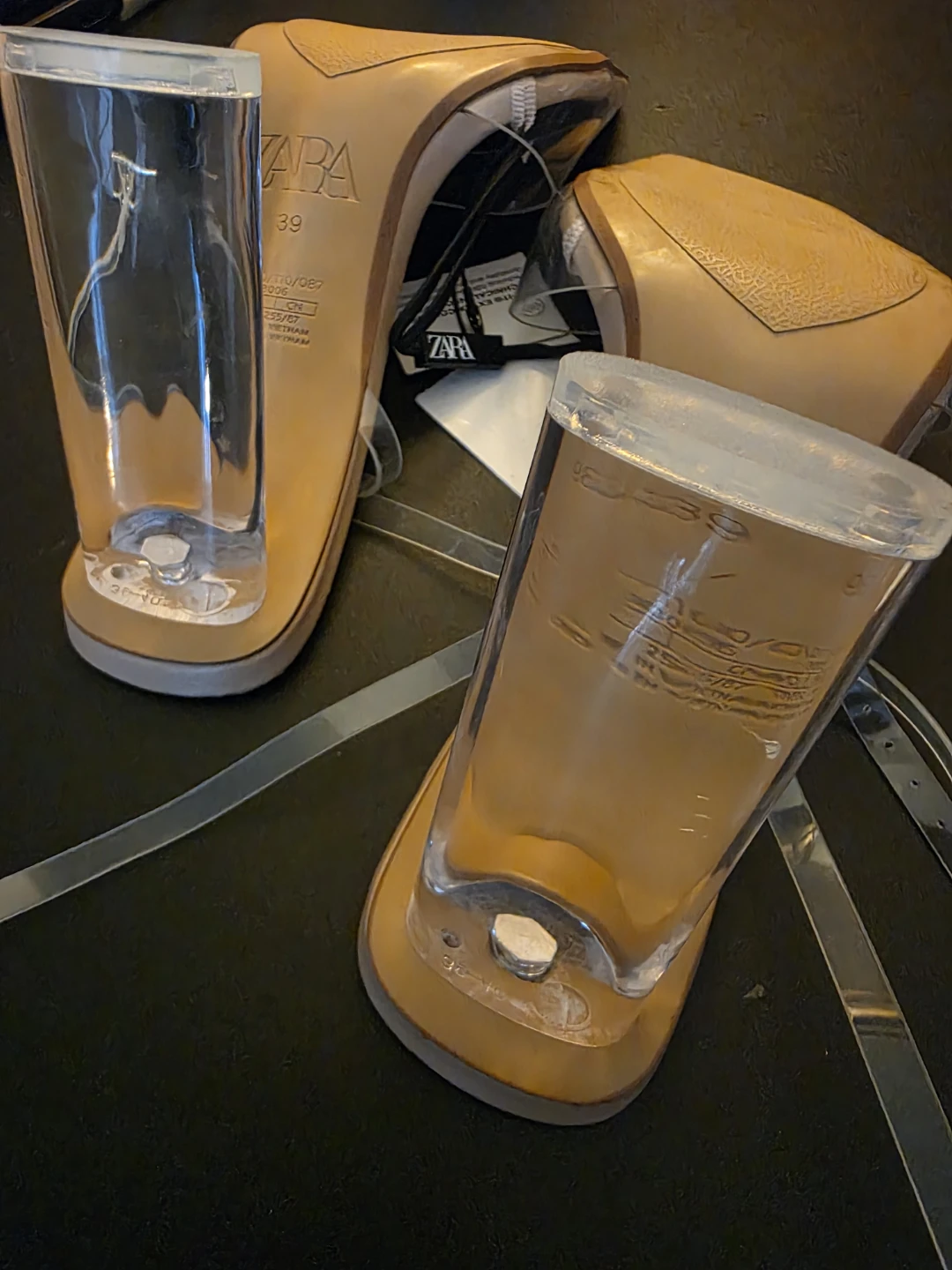 ZARA Women's Clear Strap Heeled Sandals Size 39 - photo 2
