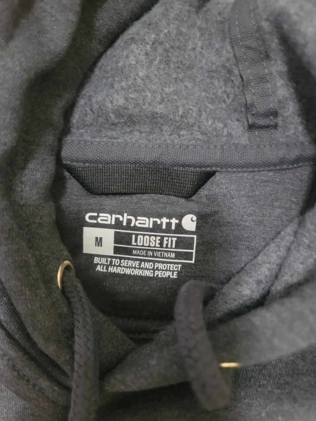 Carhartt Loose Fit Men's Hoodie - Charcoal Grey - Size Medium - photo 2