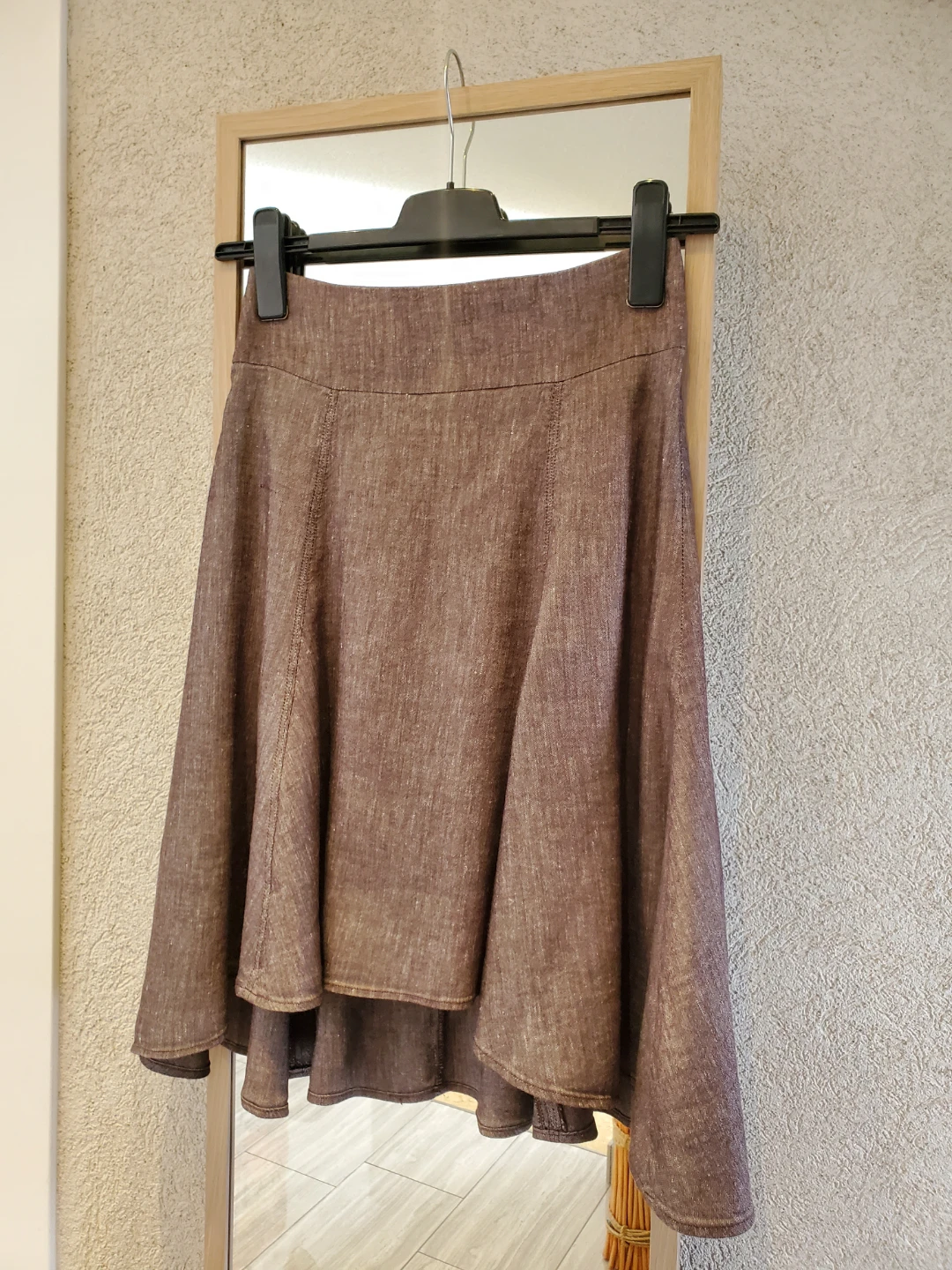 Le Château Brown Textured Skirt Size 3/4 - photo 3