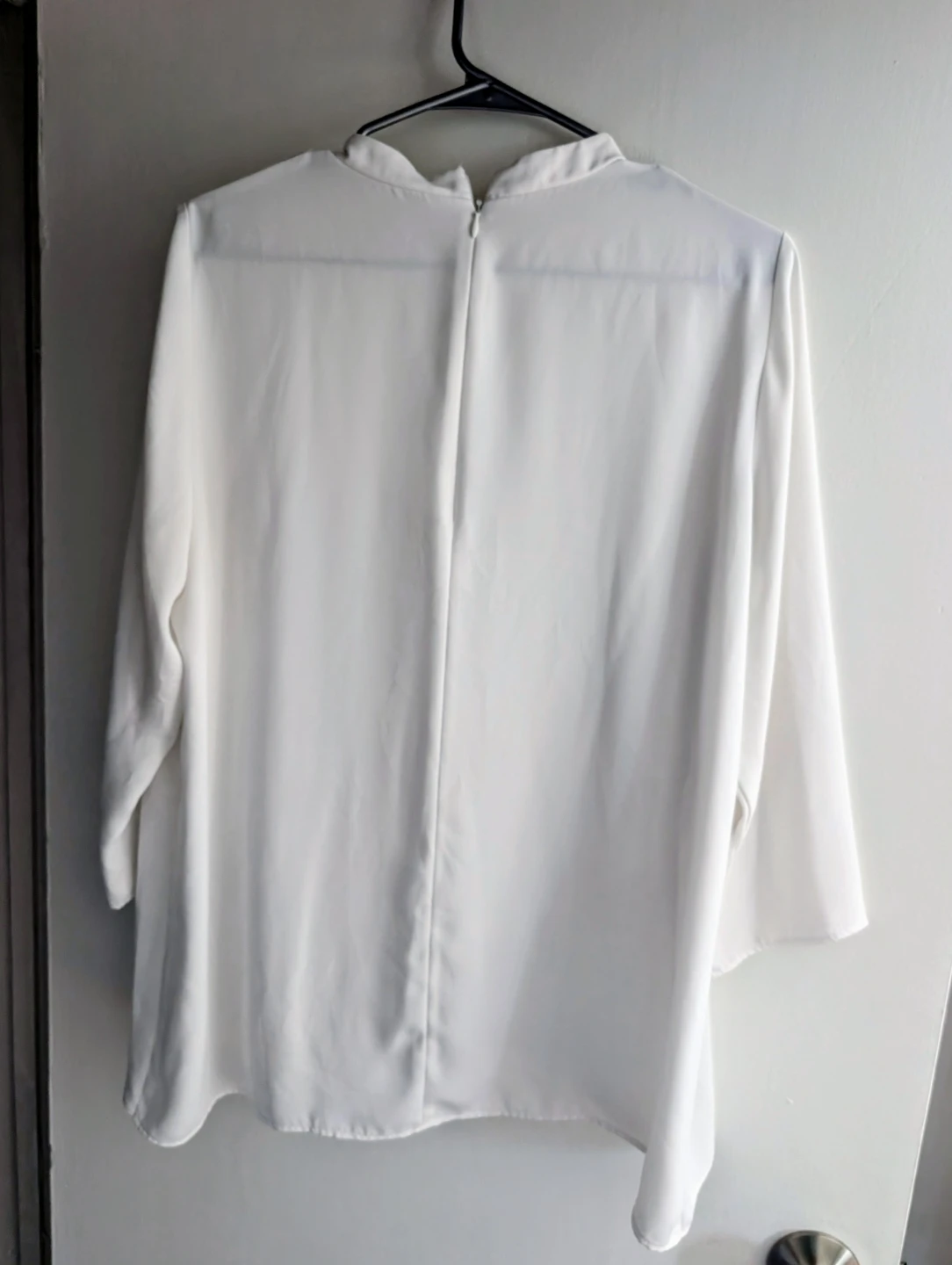 White Asymmetrical Blouse - photo 2