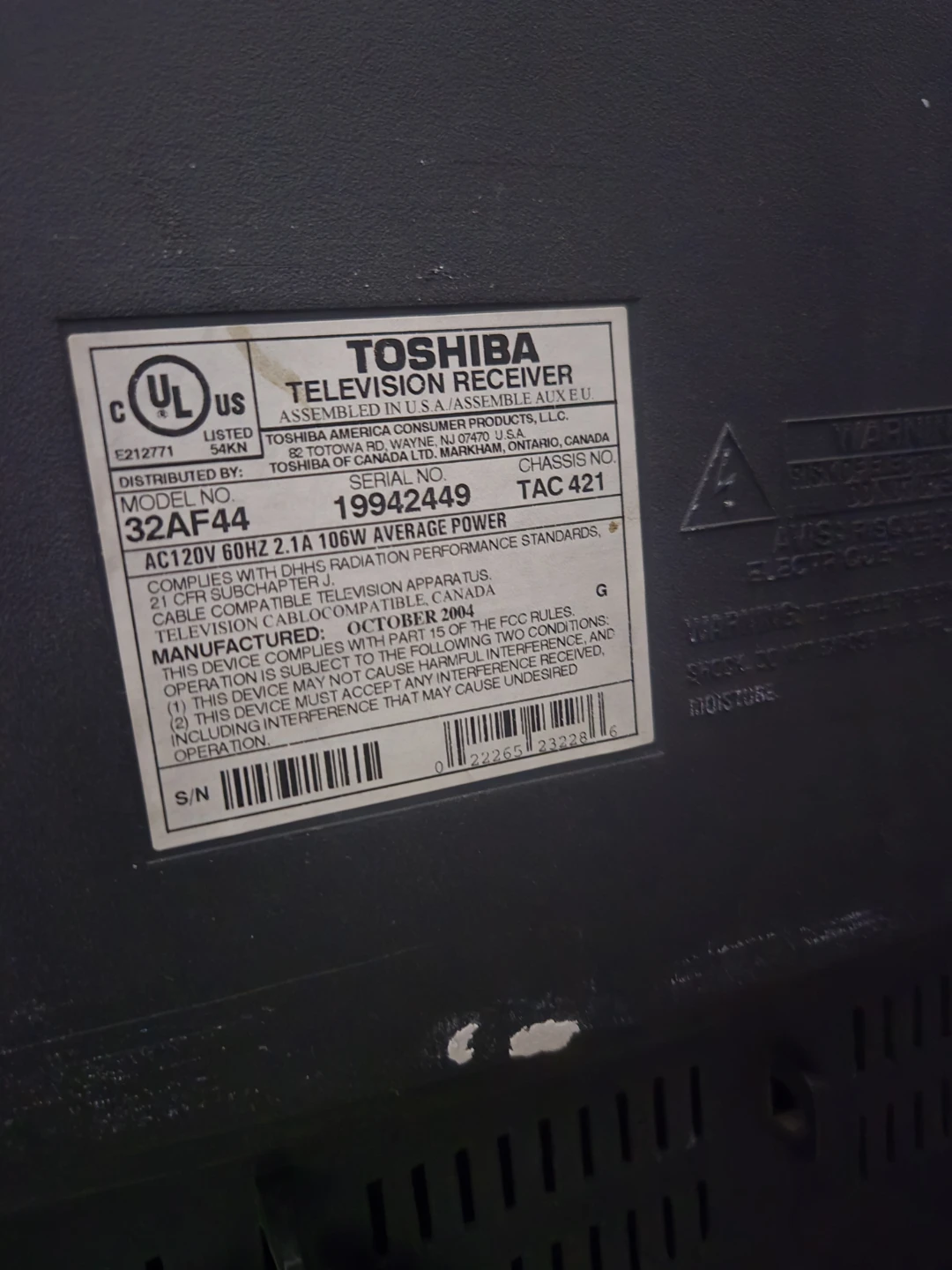 Toshiba 32" TV CRT Retro Video game TV Nintendo 64 - photo 3