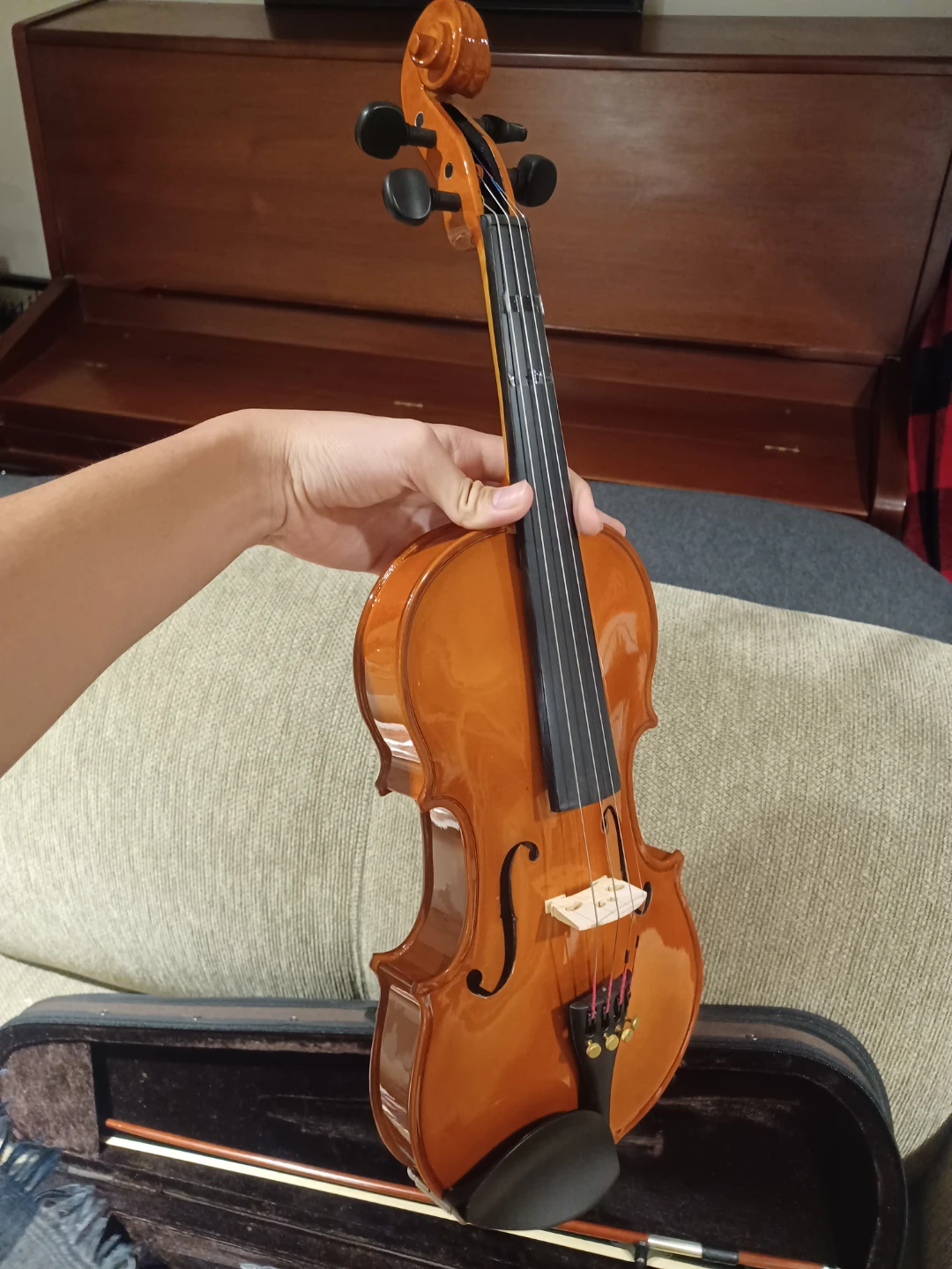 Violin with Case and Bow - photo 3