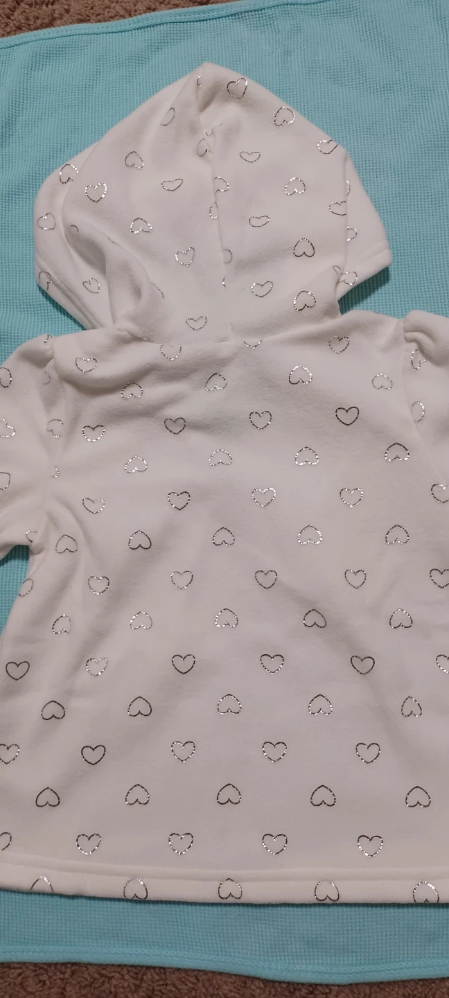 The Children's Place White Heart Hoodie - Size 4T - photo 4