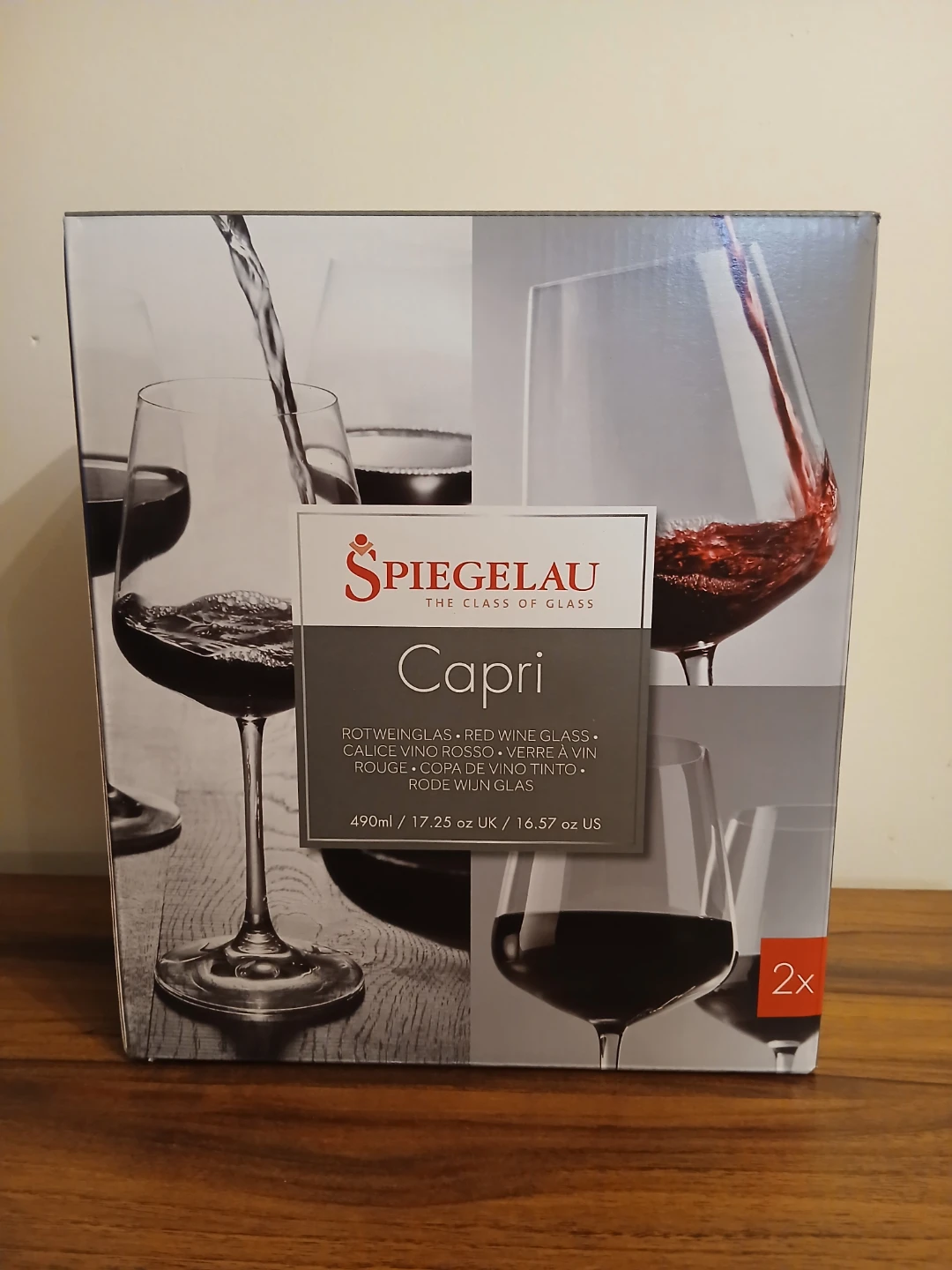 2 New Spiegelau Capri Wine Glass