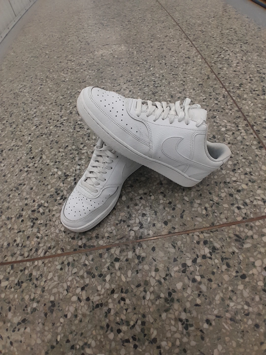 Nike White Leather Sneakers Men's Size 8