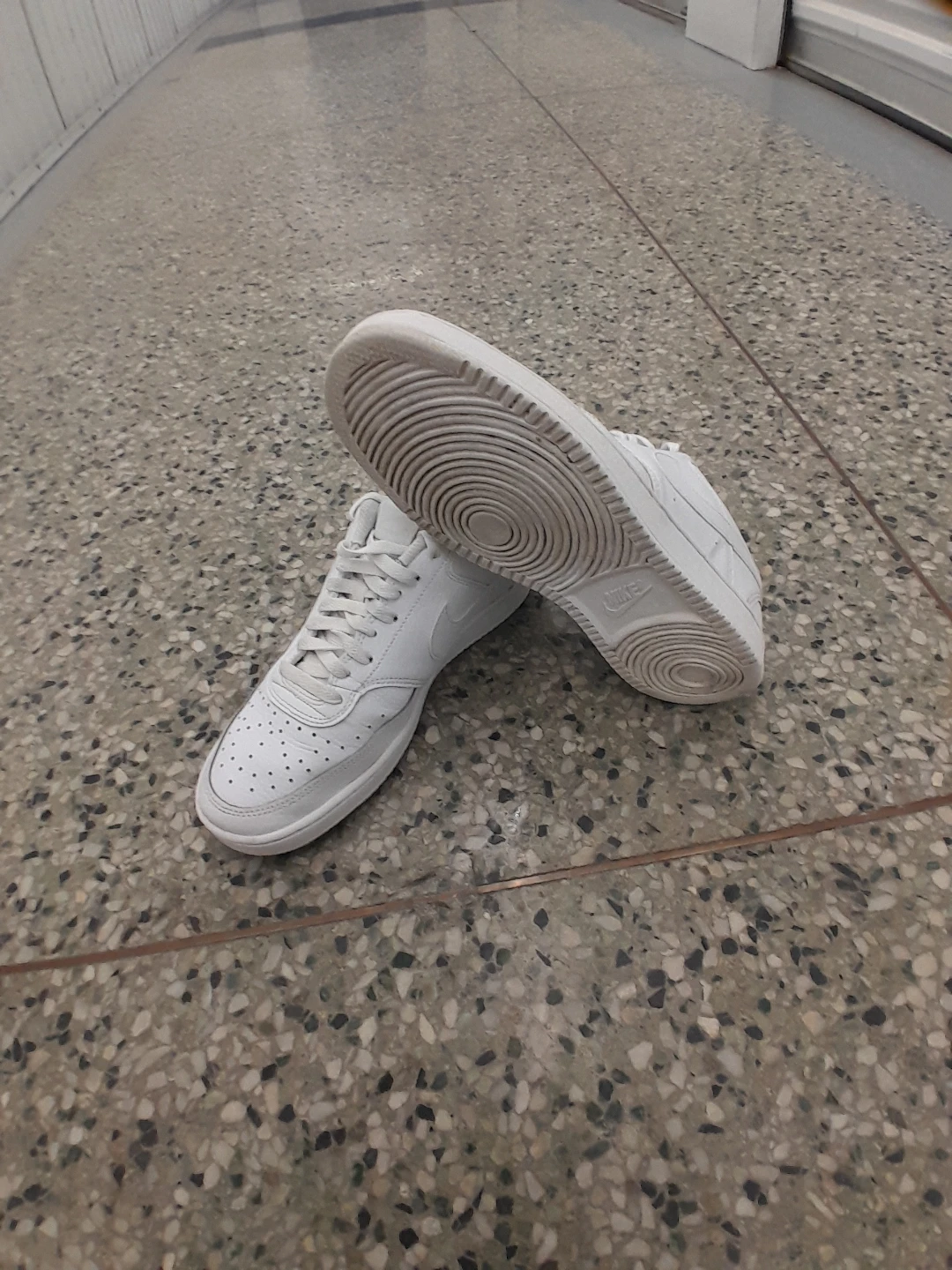 Nike White Leather Sneakers Men's Size 8 - photo 2