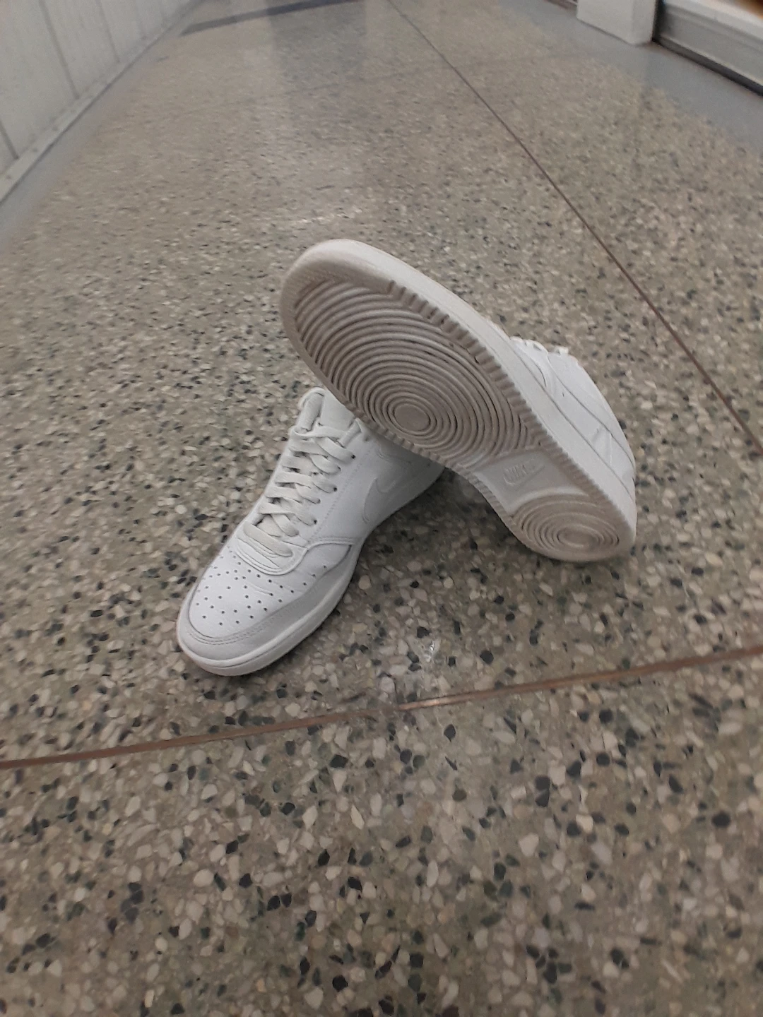 Nike White Leather Sneakers Men's Size 8 - photo 4