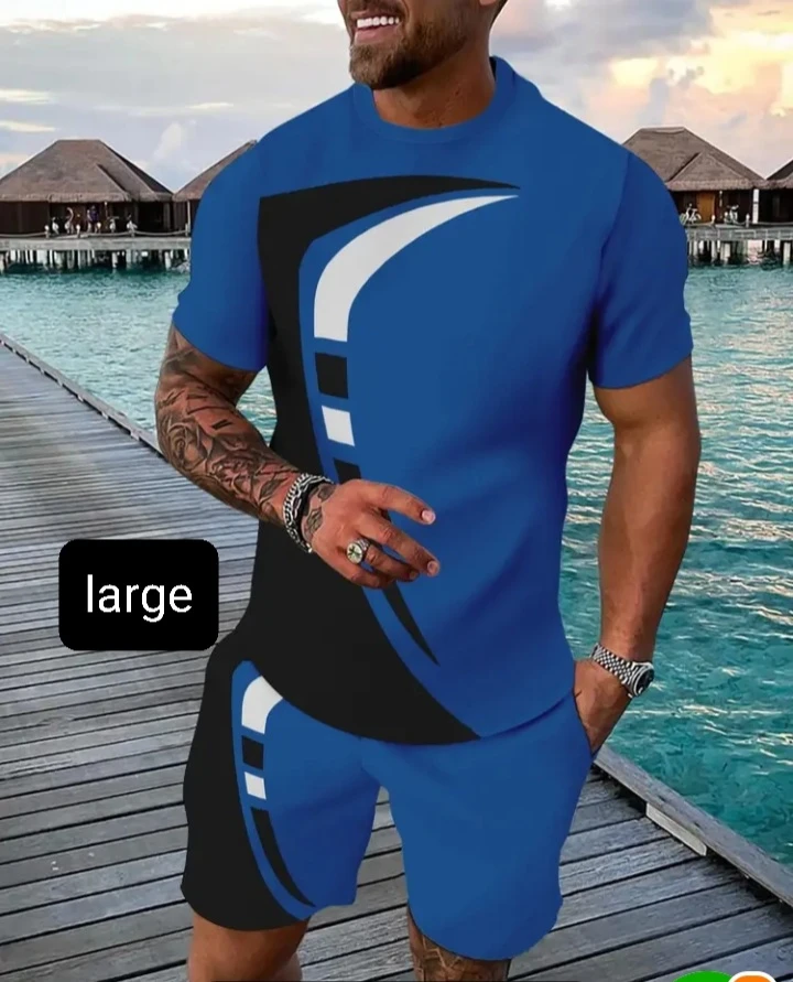 Brand New Men's T-Shirt and Shorts Set (M+LG) - photo 4