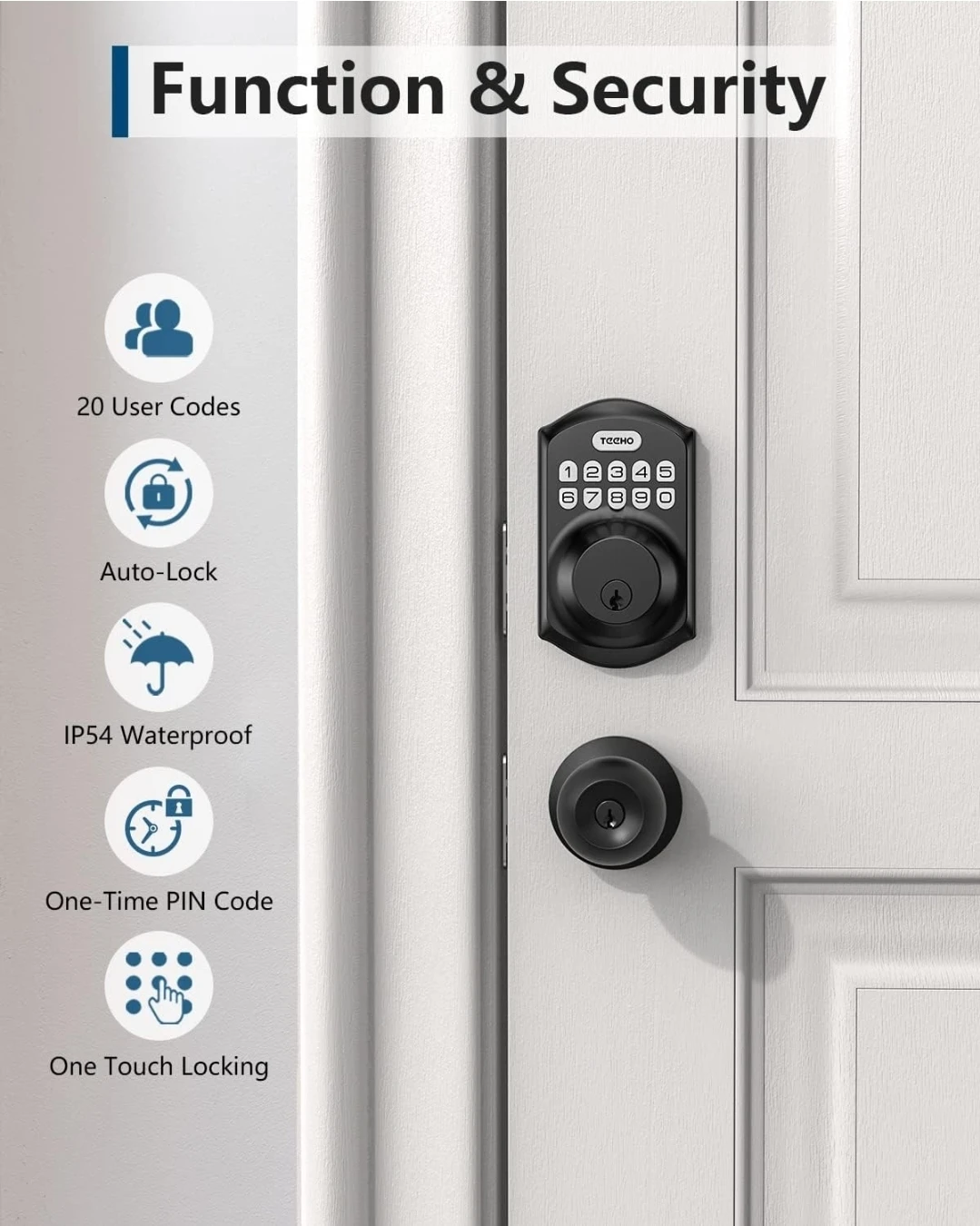 TEEHO Keyless Entry Door Lock - photo 5
