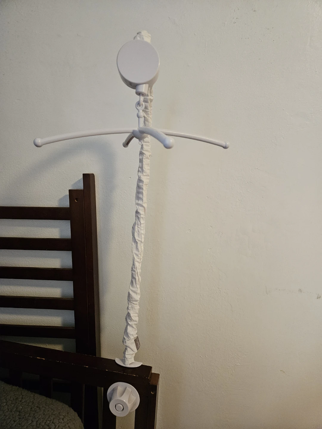 White Baby Crib Mobile Arm