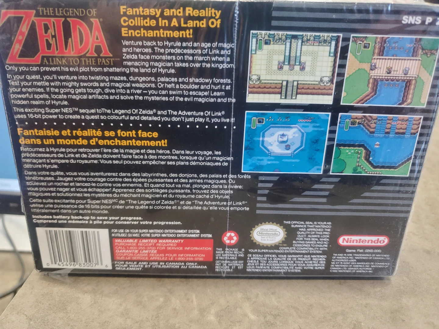 The Legend of Zelda: A Link to the Past Super Nintendo Game - photo 2
