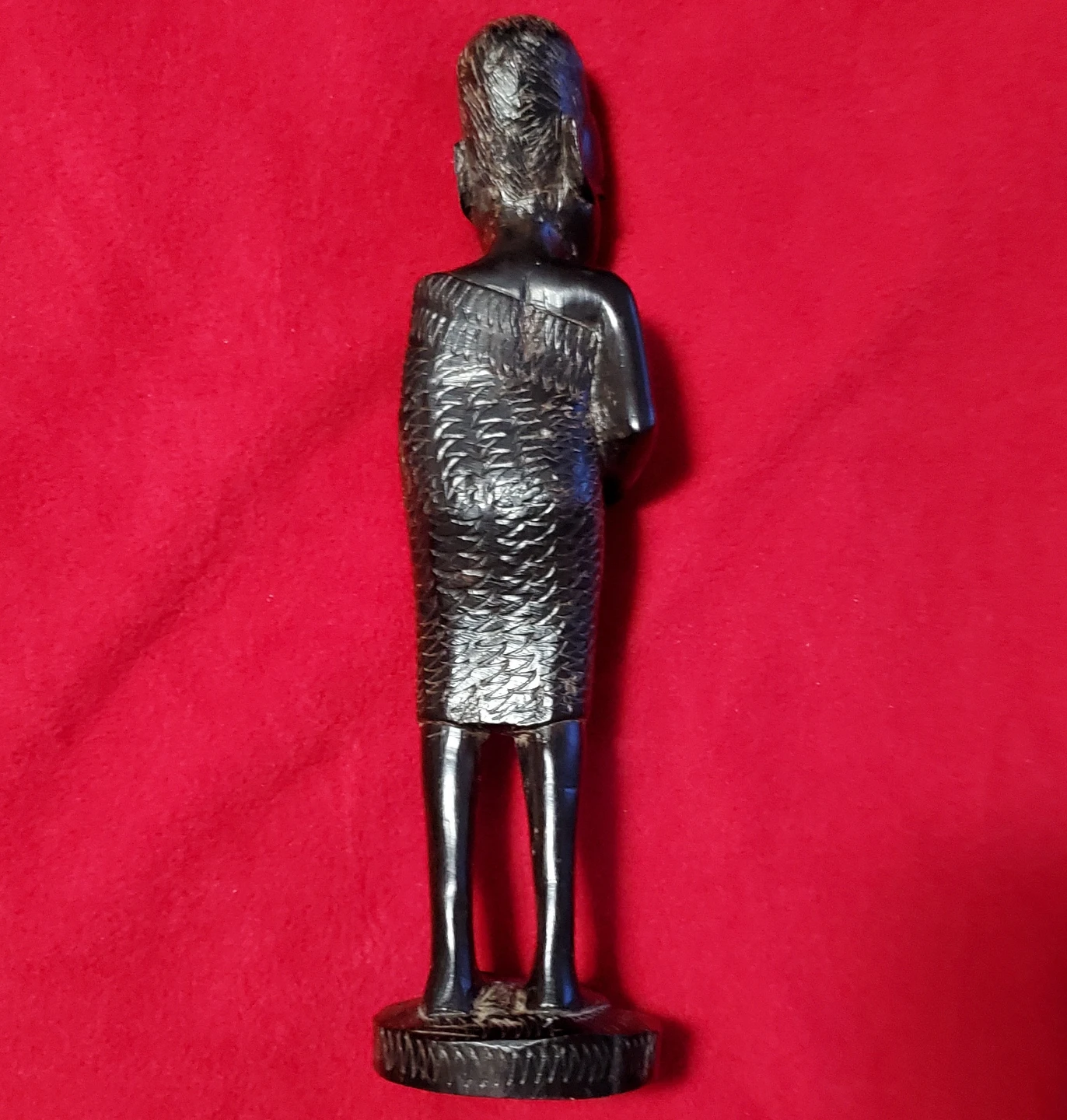 African Carved Ebony Figure (7") - photo 2