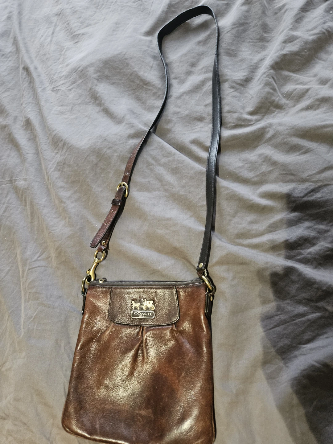 Coach Brown Leather Crossbody Bag