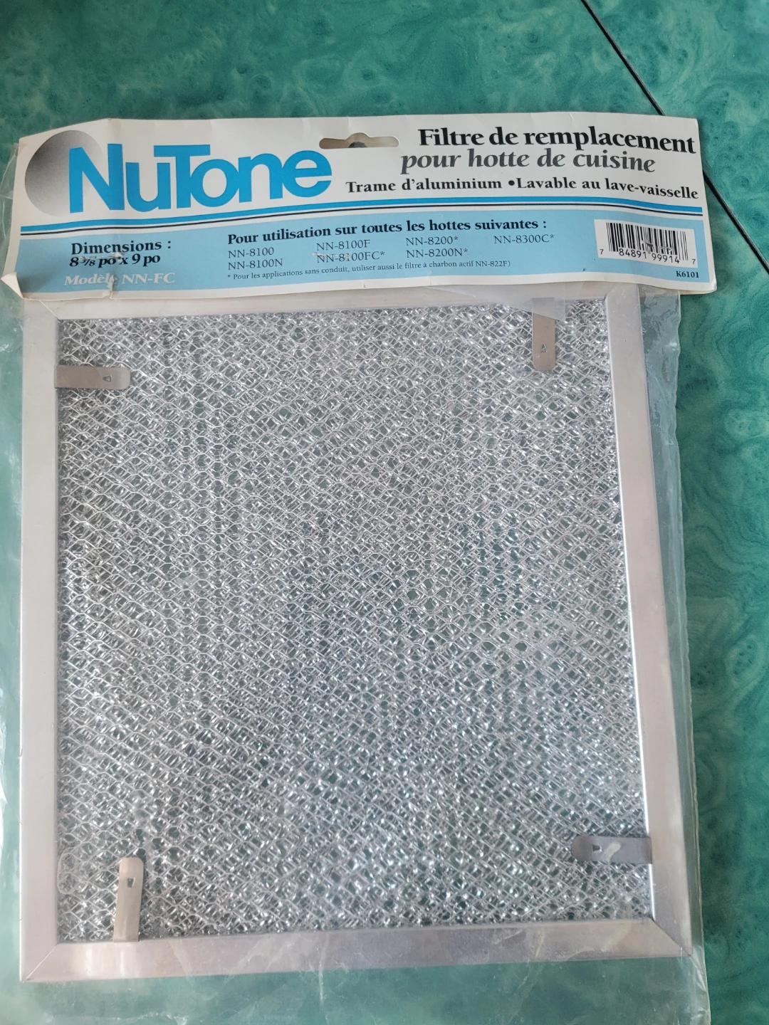 NuTone Range Hood Filter NN-FC