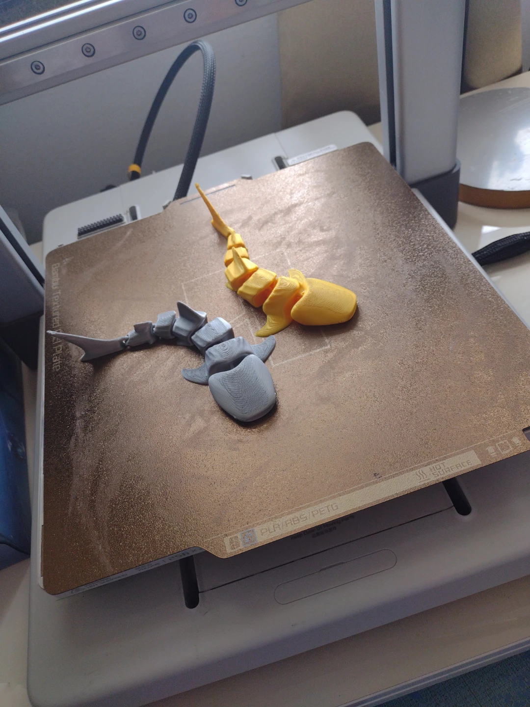 Articulated Shark Toys - Grey and Yellow