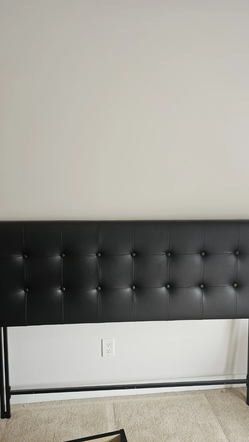 Black Tufted Headboard