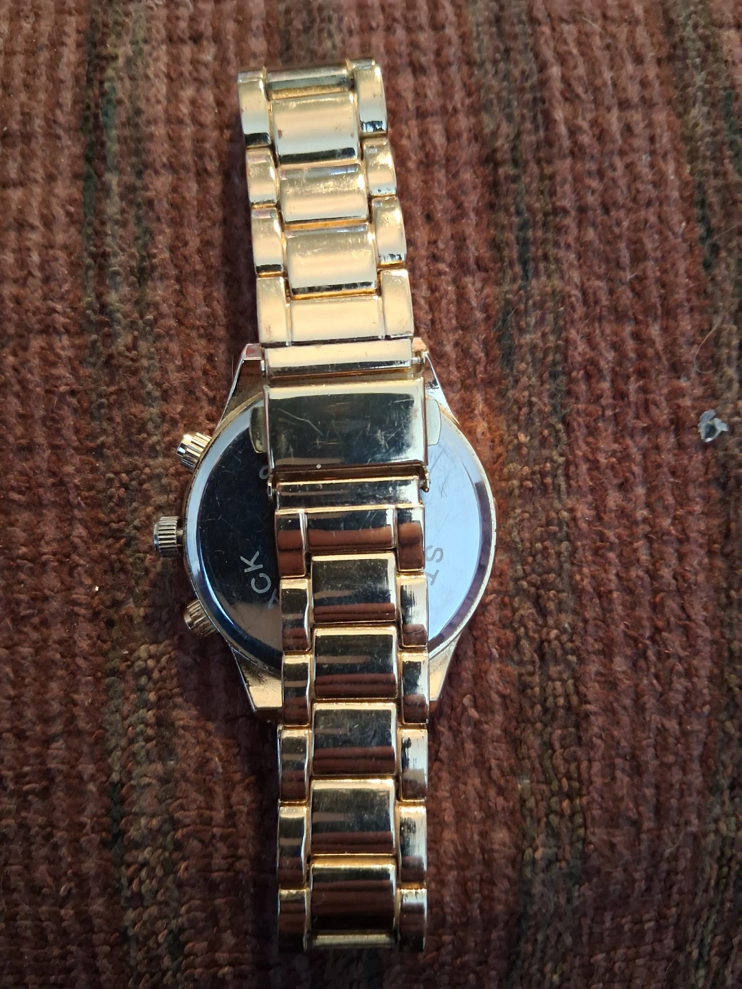 Geneva Gold Tone Watch with Rhinestones - photo 2