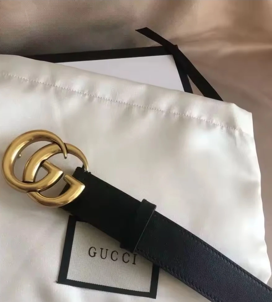 Gucci Marmont Belt Black Leather Size 105-42