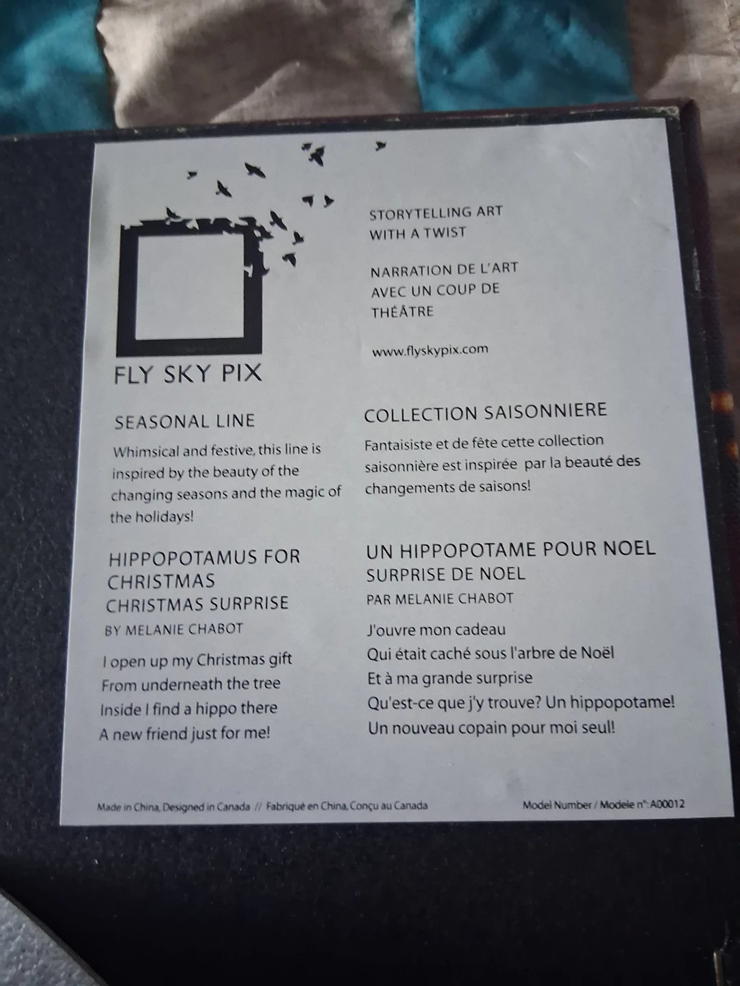 Fly Sky Pix "Hippopotamus for Christmas" Art - photo 3