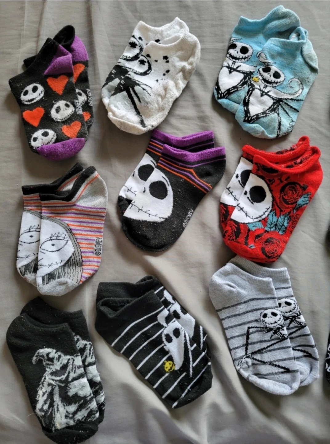 Bundle - Nightmare Before Christmas Socks - Size M &L - photo 2