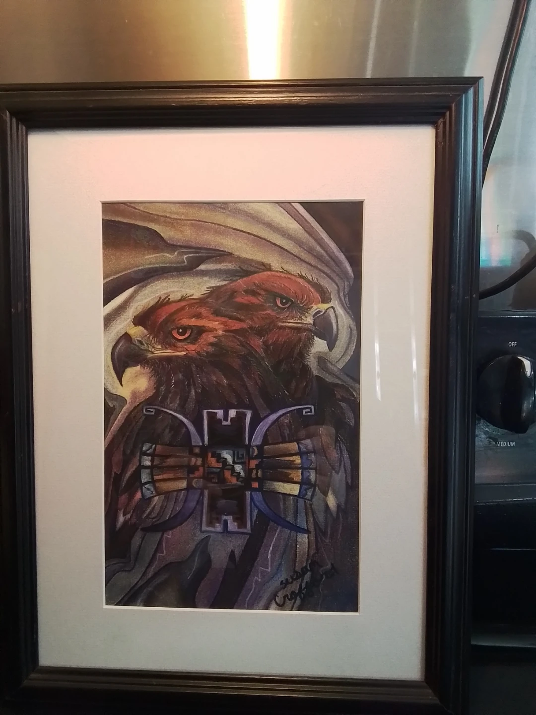 "Sky Gods" Silkscreen Artist Susan Crofford 13x17"