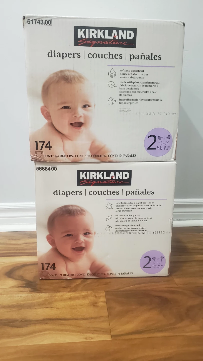 Kirkland Signature Diapers Size 2, 174 Count