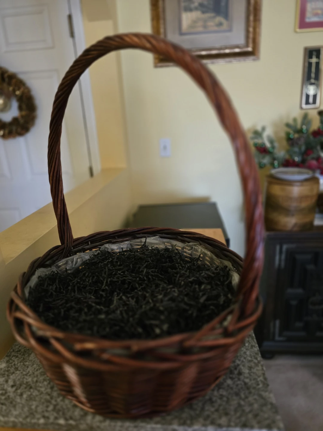Woven Basket with Handle
