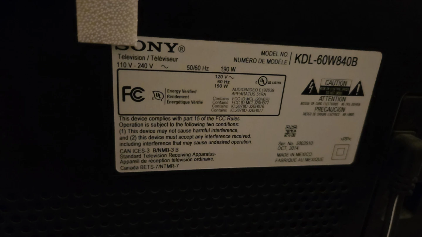 Sony KDL-60W840B 60-Inch LED TV - photo 2