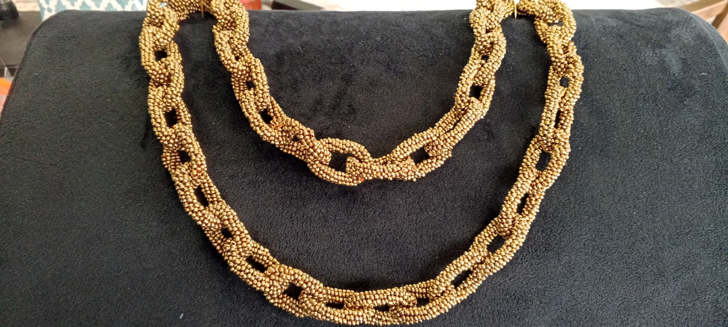 Gold Beaded Necklace