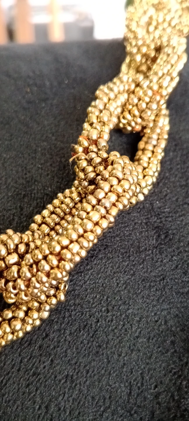 Gold Beaded Necklace - photo 2