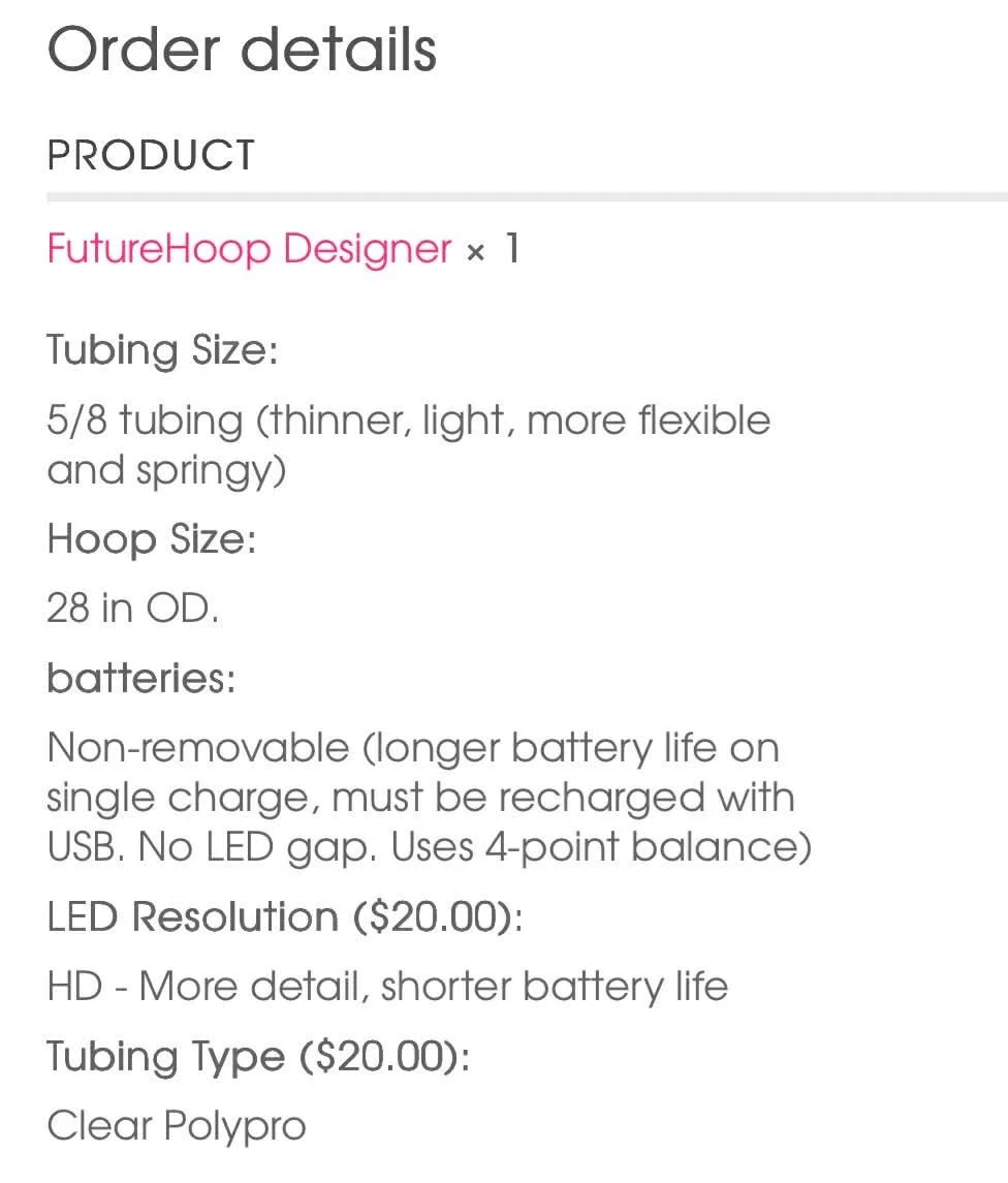 FutureHoop Designer LED Hoop - 28 inch OD - photo 2