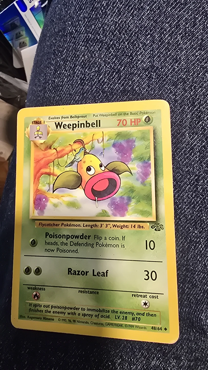 Nintendo Weepinbell Pokemon Card