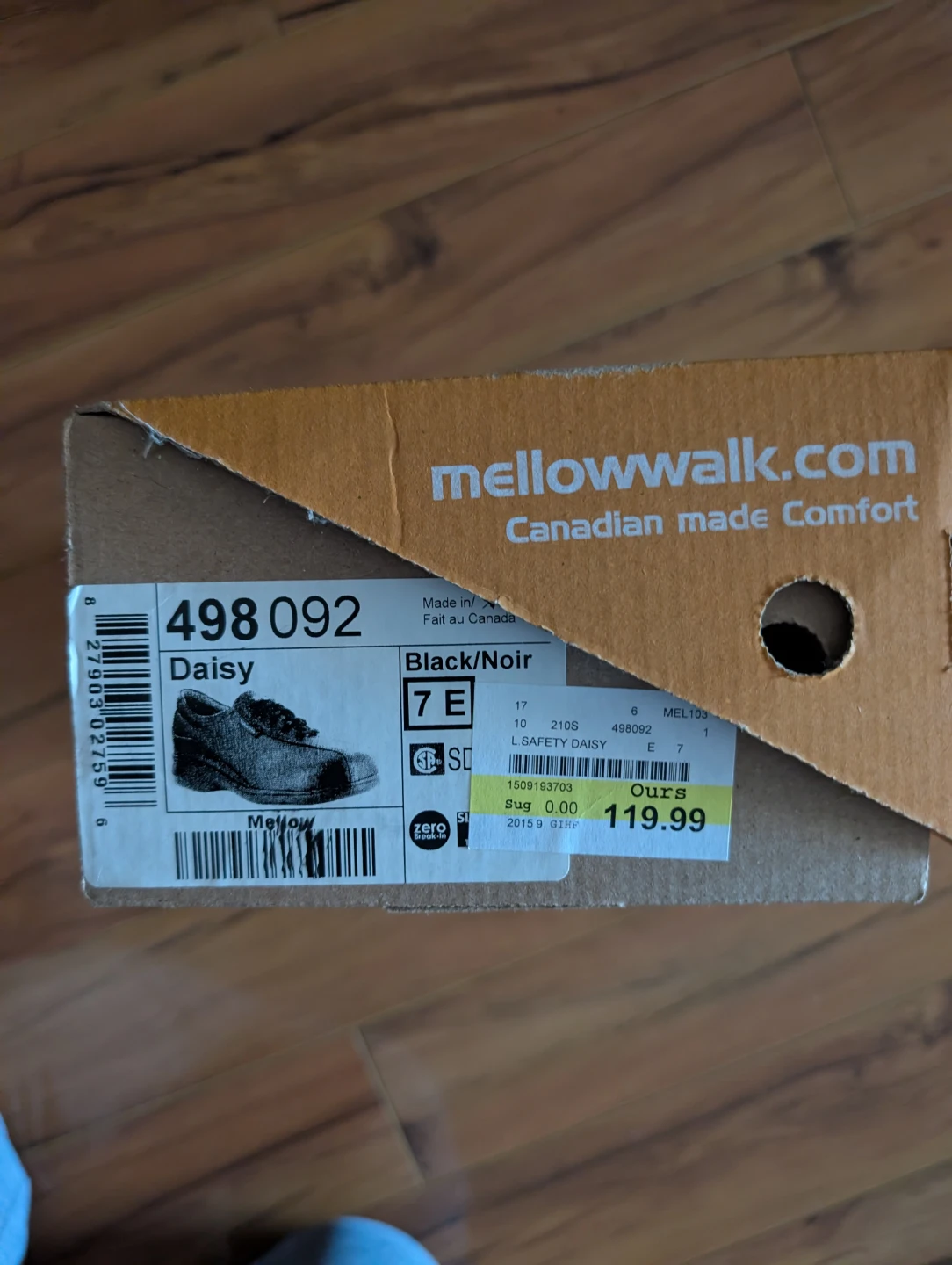 Mellow Walk Daisy Black Safety Shoes Size 7 E - photo 2