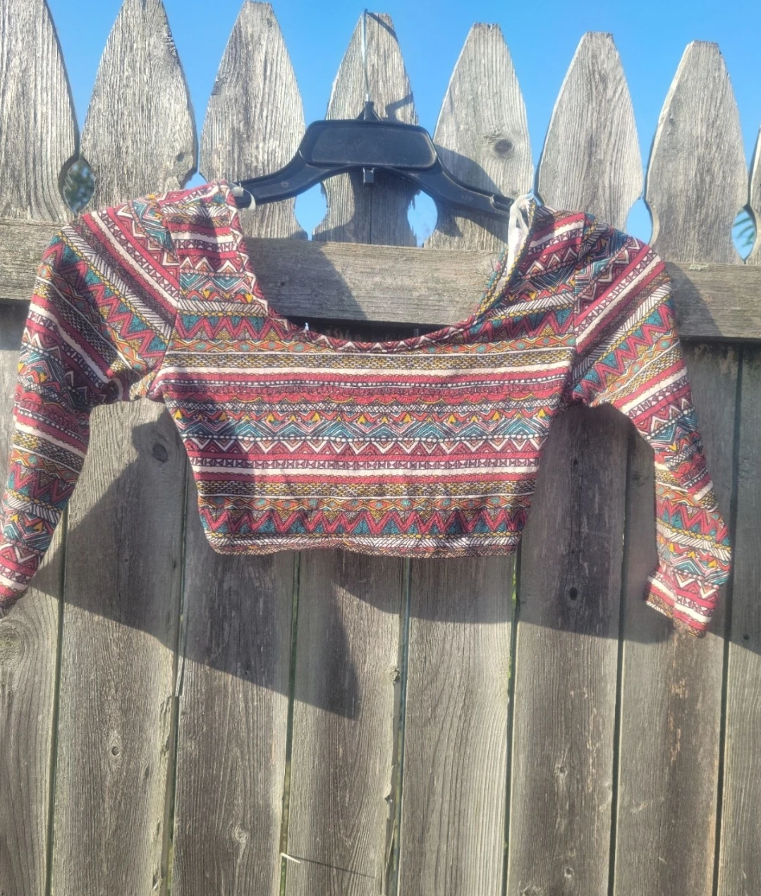 Women's Bohemian Print Cropped Top