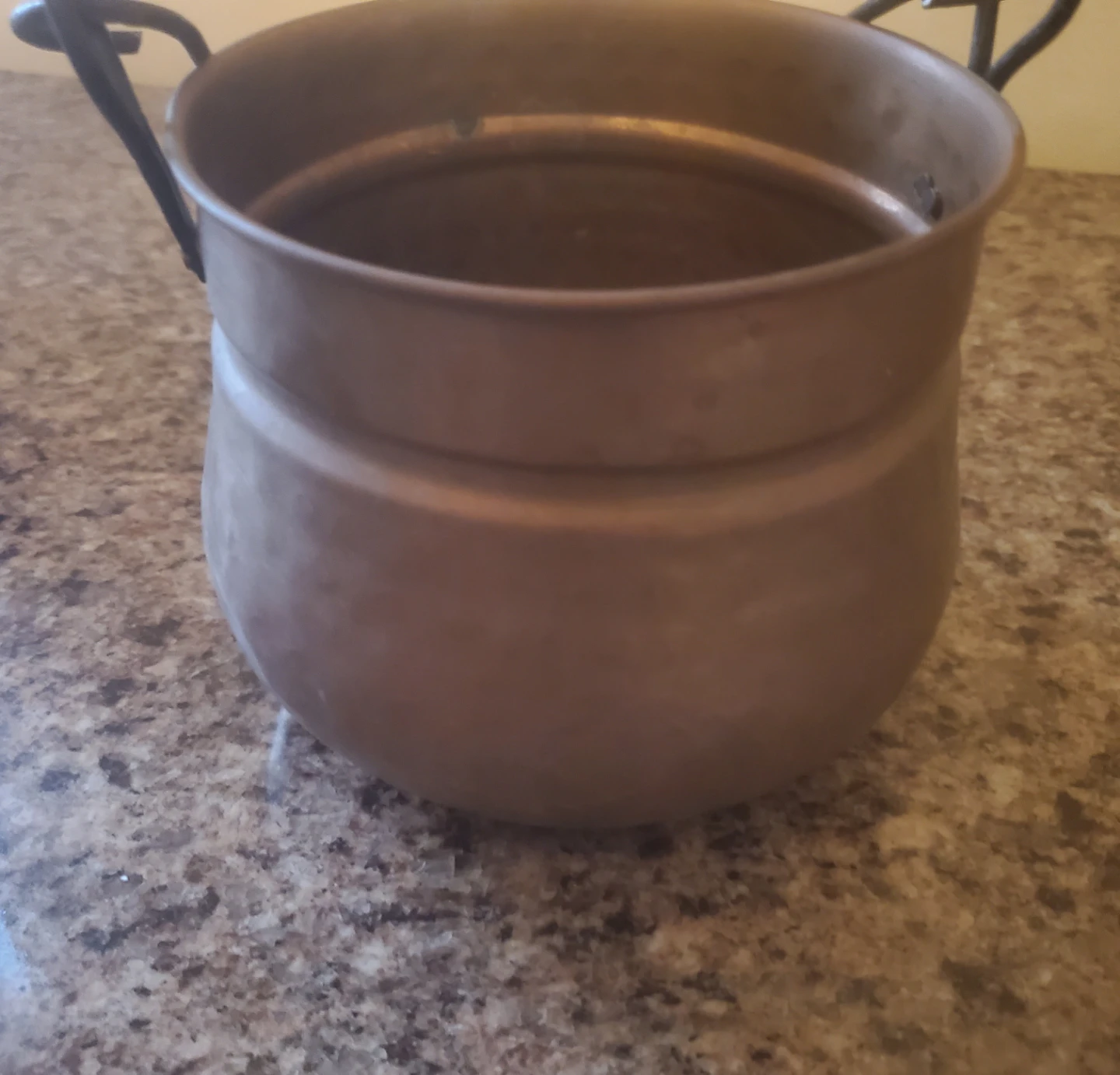 Vintage Copper cauldron with Handle - photo 4