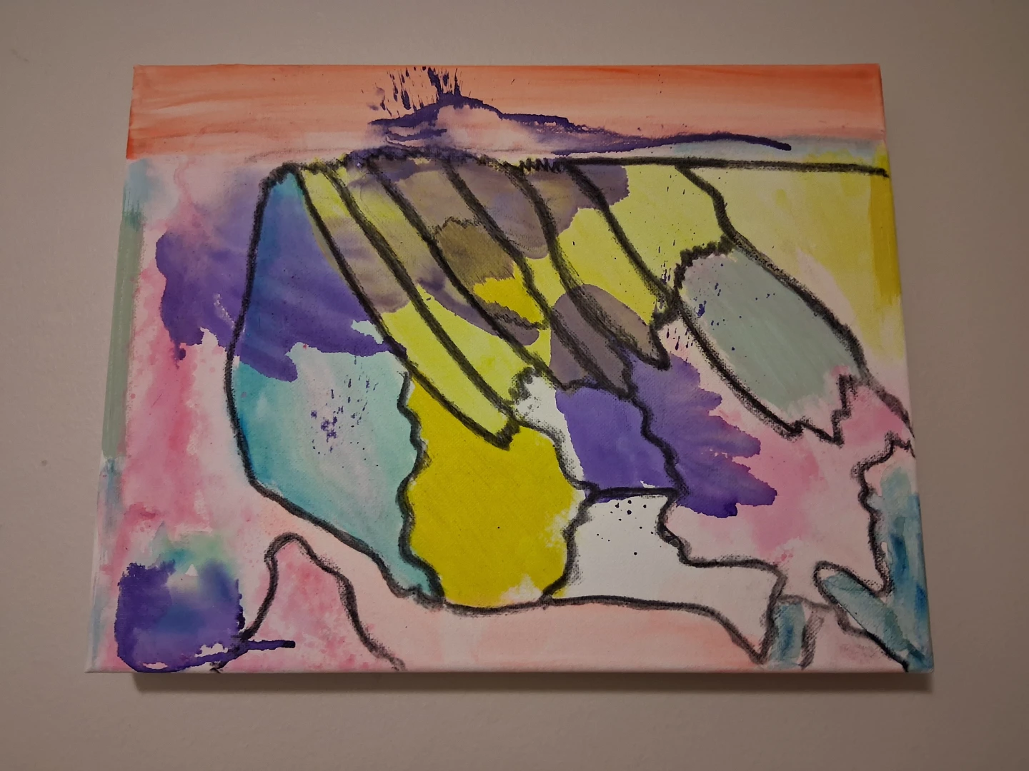 Abstract Watercolour Painting - photo 2