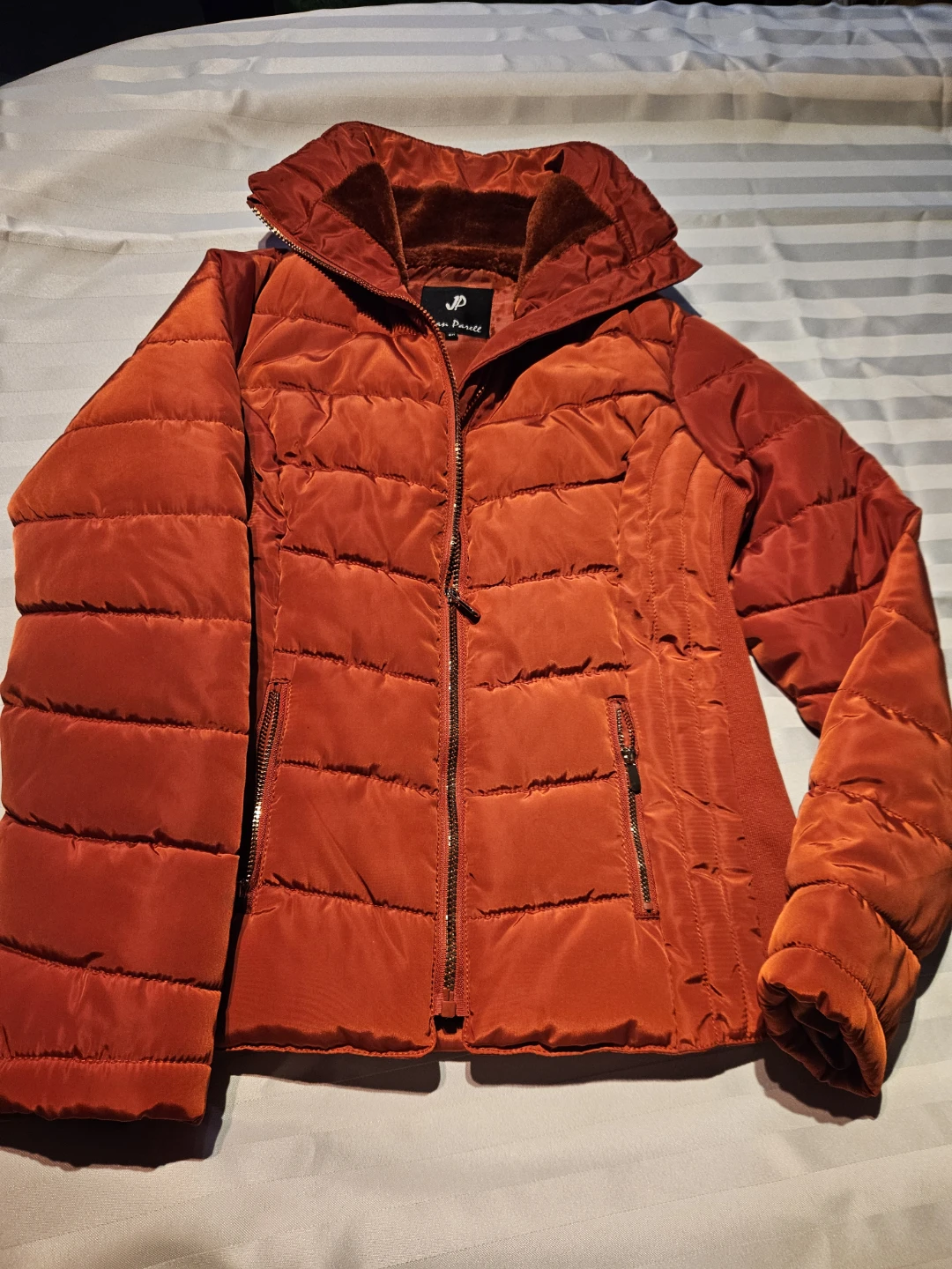 Jean Parell Puffer Jacket - Red - Size CH