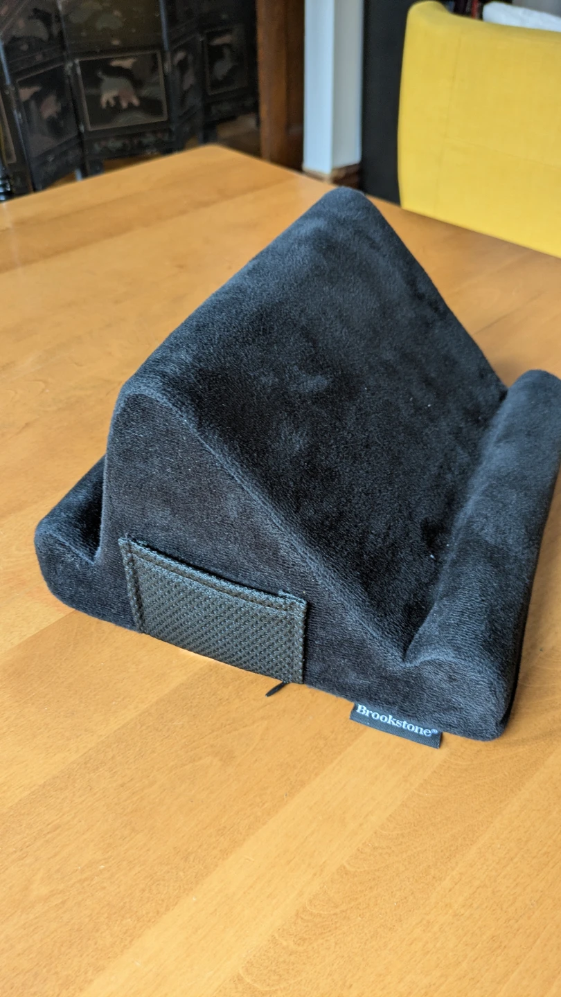 Brookstone Black Tablet Pillow Stand
