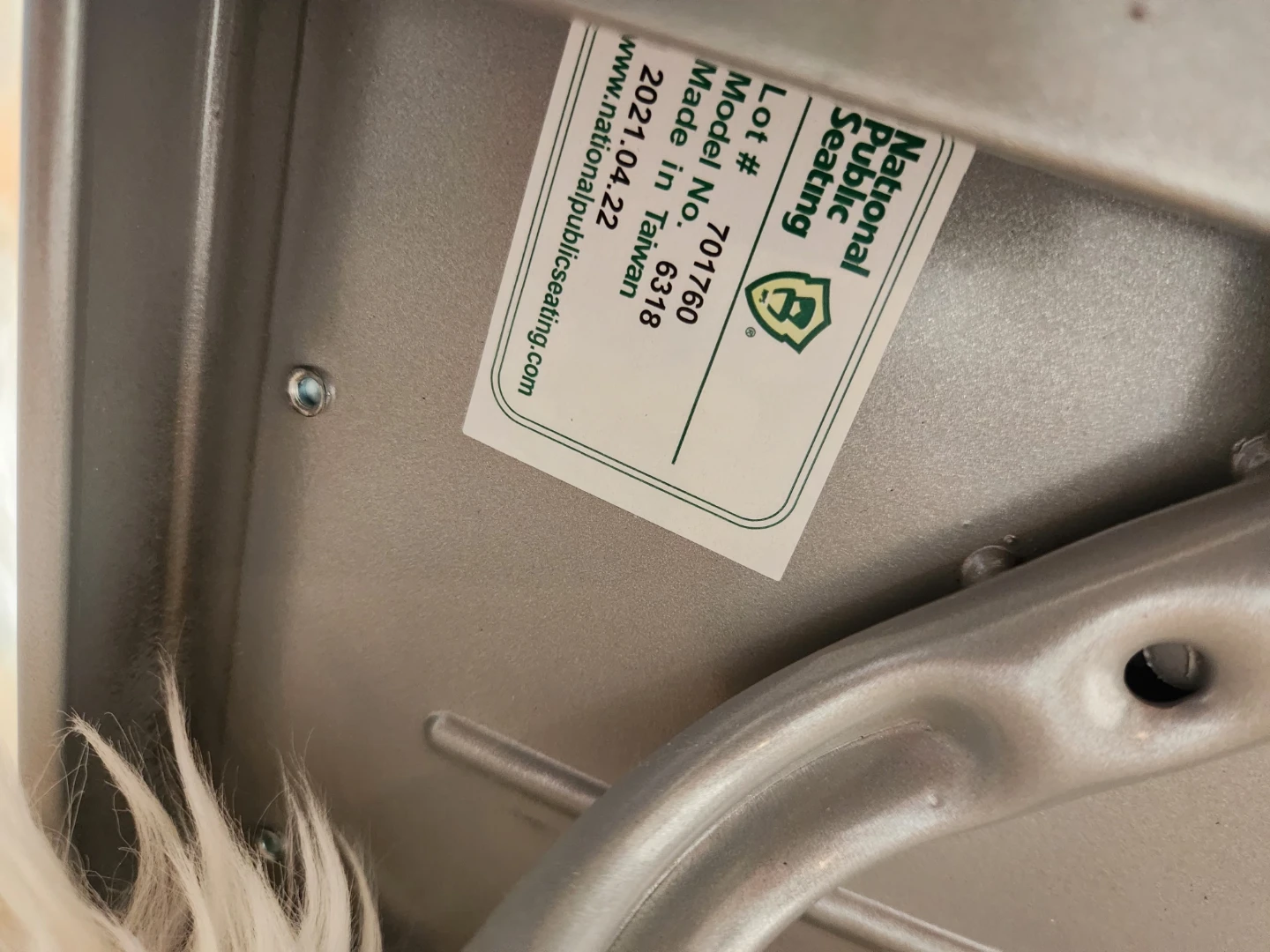 National Public Seating Model 701760, and its adjustable - photo 3