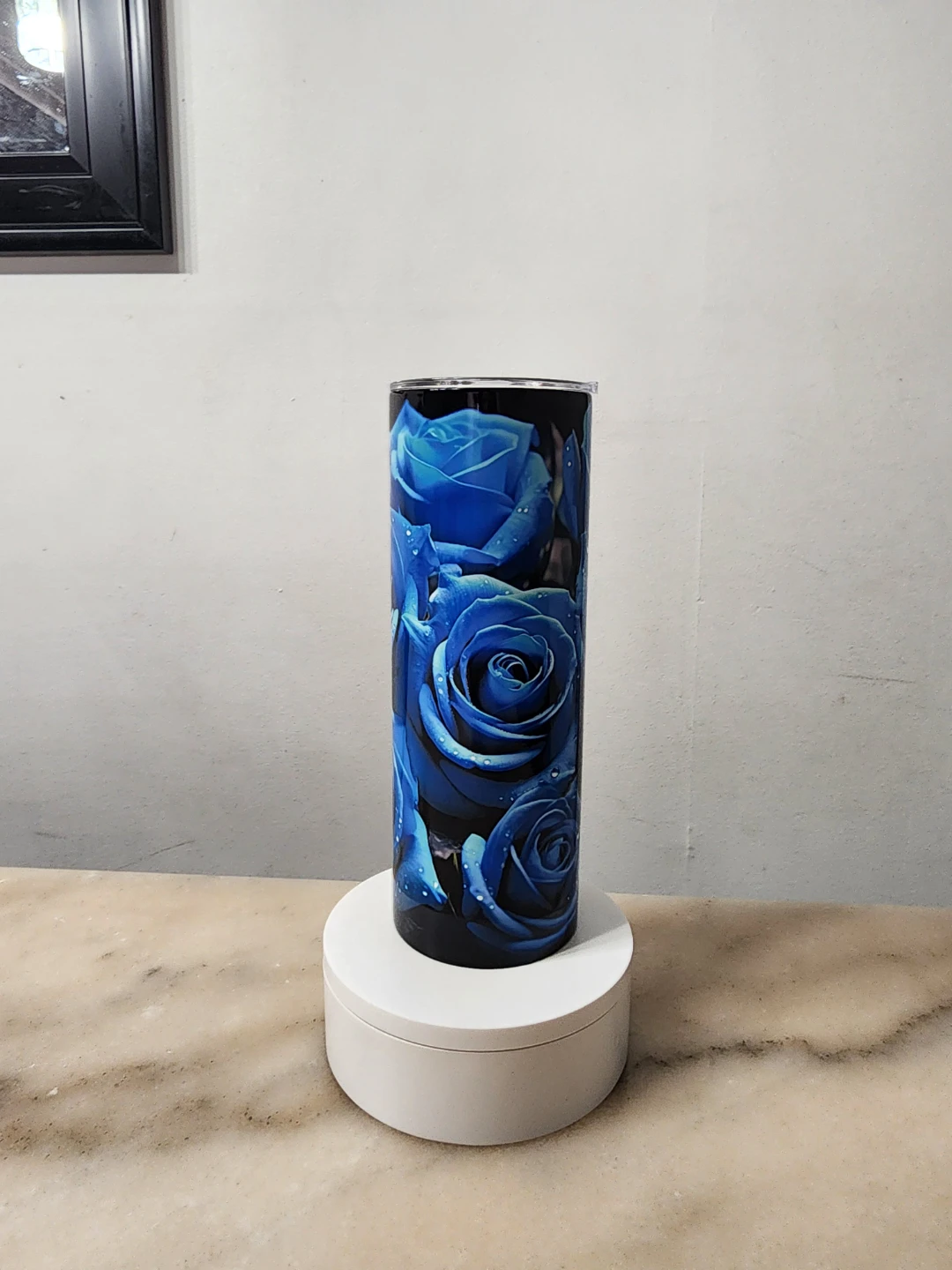 Blue Roses Tumbler