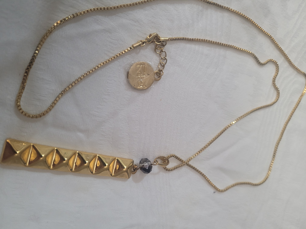 Waterford Rebel Gold-Tone Pyramid Necklace - photo 3